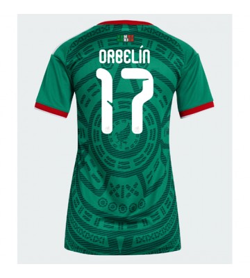 Mexiko Orbelin Pineda #17 Hemmatröja Dam VM 2026 Kortärmad